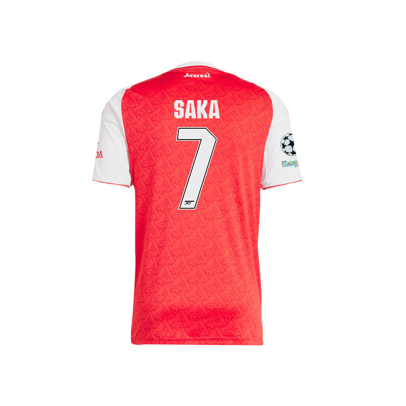 Bukayo Saka 7 Arsenal 25/26 Home Jersey – Final Match Details Edition, Red/White