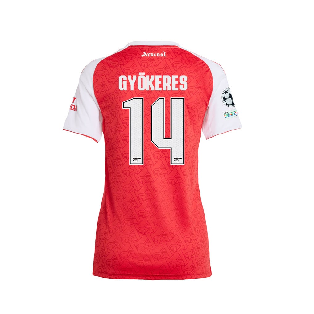 Viktor Gyökeres 14 Arsenal 25/26 Final Match Details Edition Home Jersey - Women, Red
