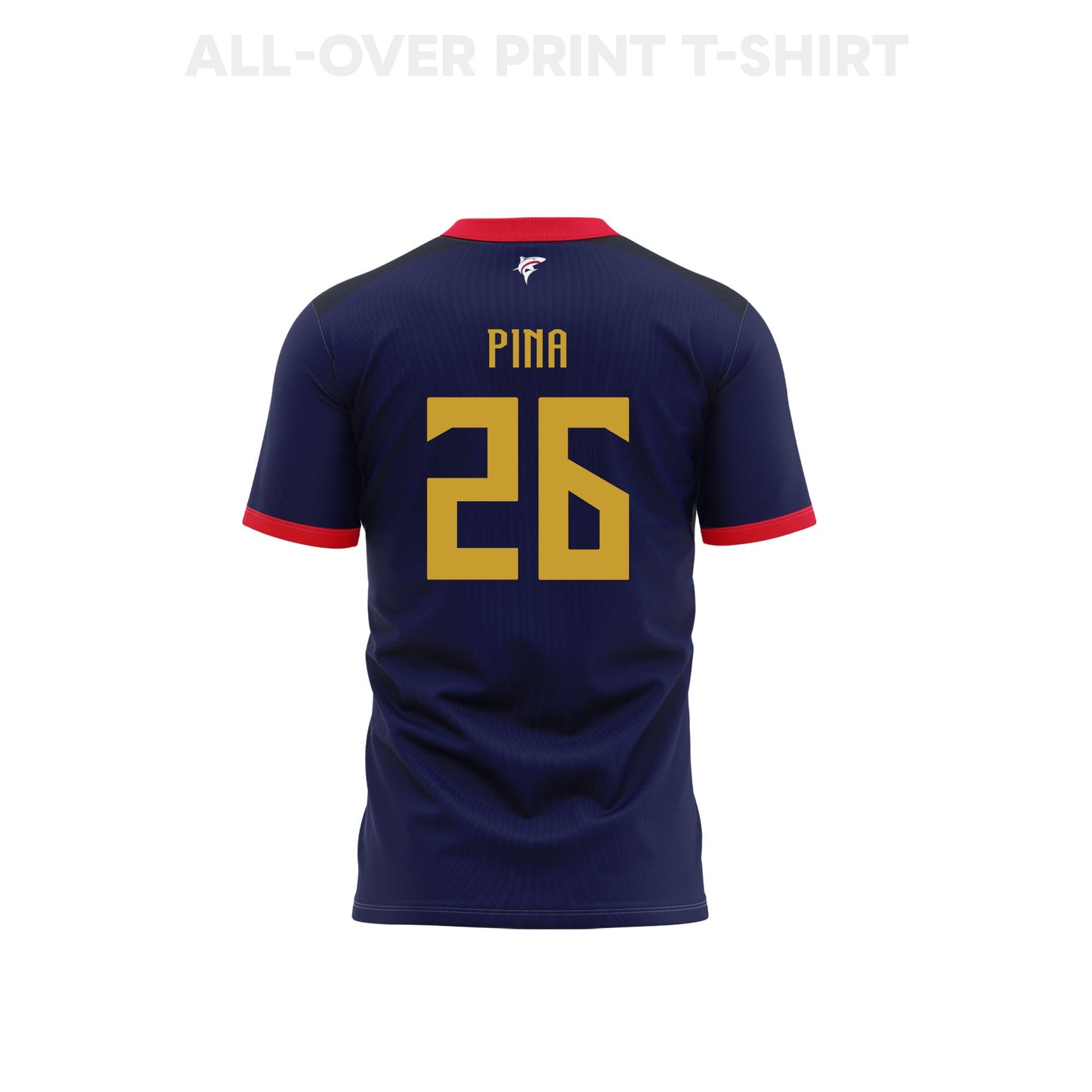 Kevin Pina 26 Cape Verde 2026 Youth Home 3D T-shirt Fully Printed – Navy