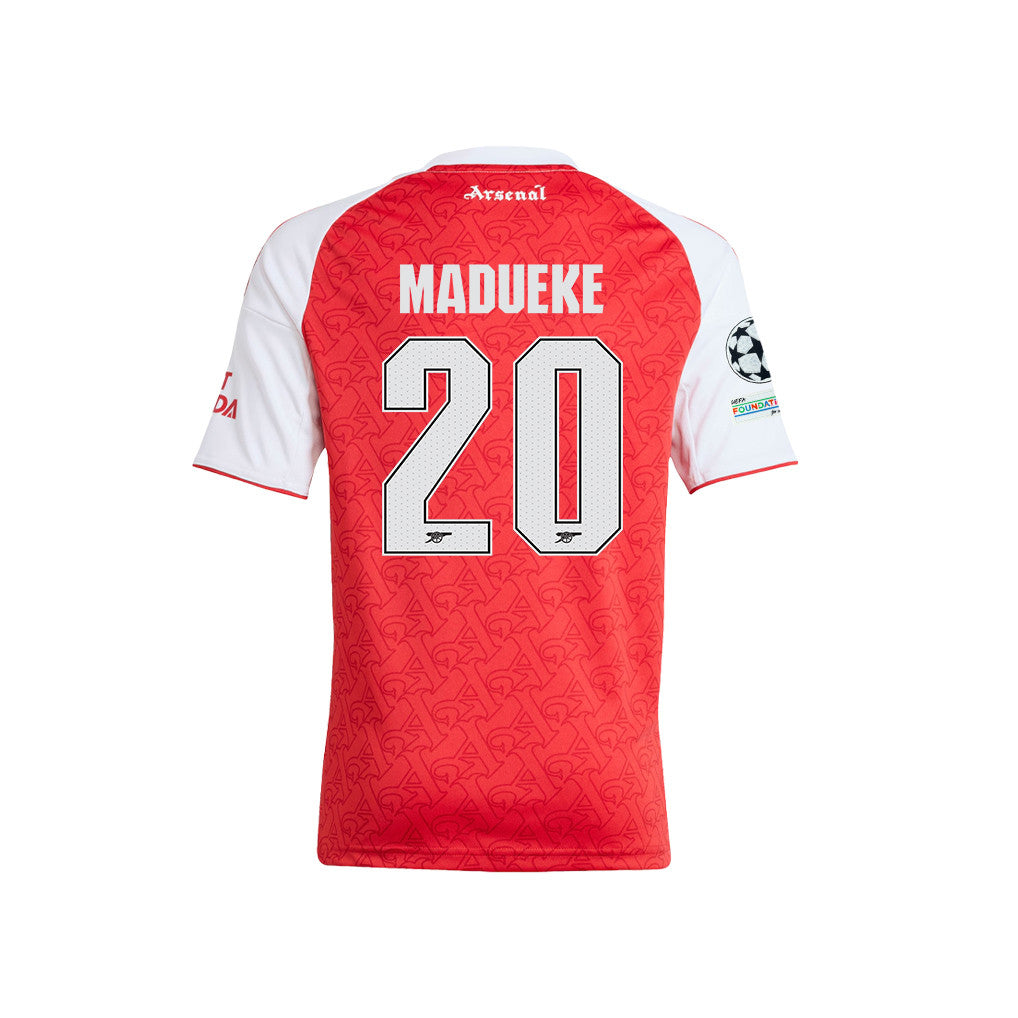 Noni Madueke 20 Arsenal 2025/26 Final Match Detail Home Jersey – YOUTH, Red