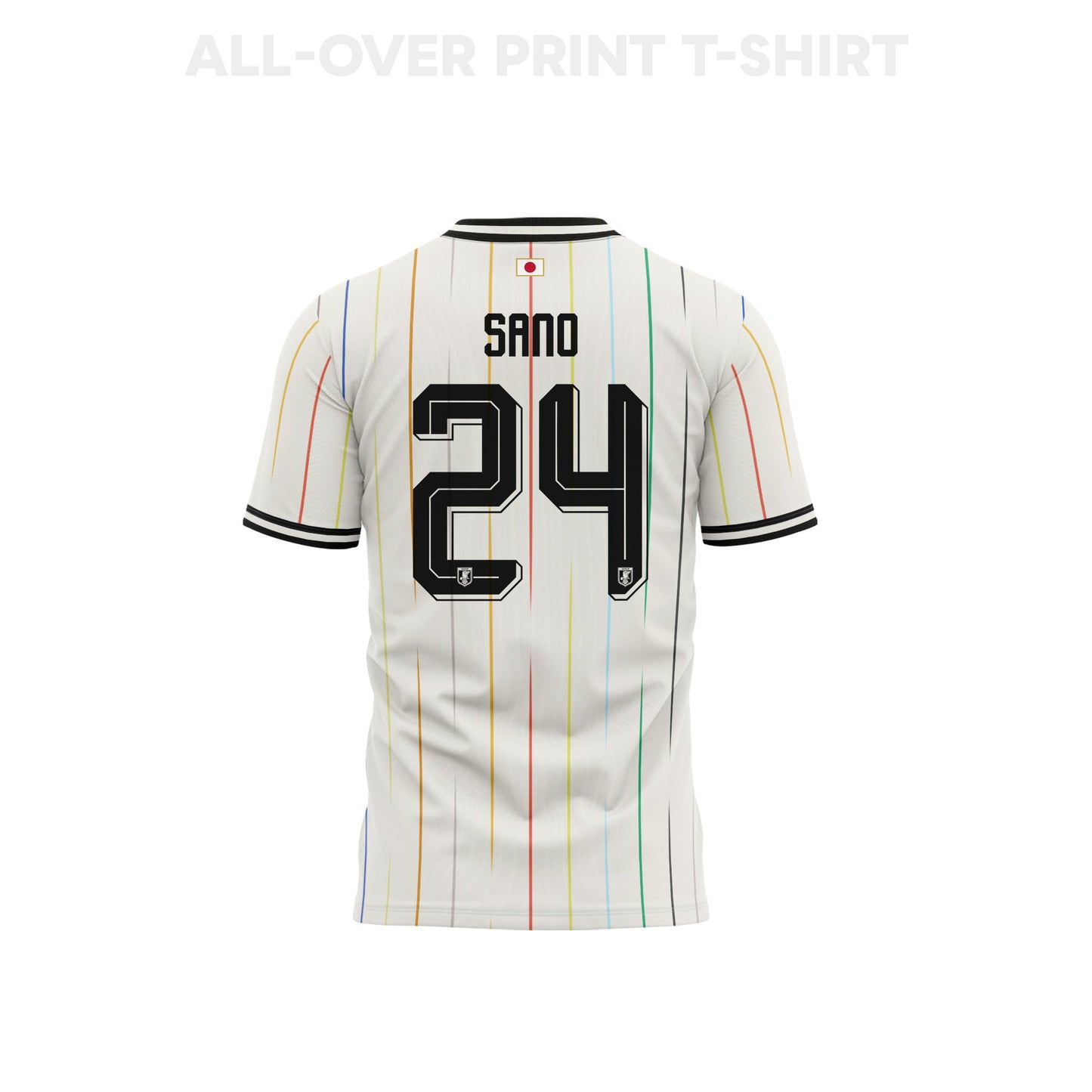 Kaishu Sano 24 Japan 2026 Youth Away 3D T-shirt Fully Printed – White