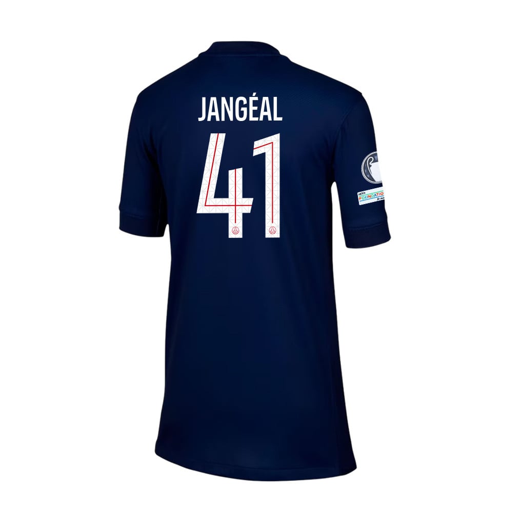Mathis Jangeal 41 Paris Saint-Germain 2025/26 Final Match Detail Home Jersey – YOUTH, Navy
