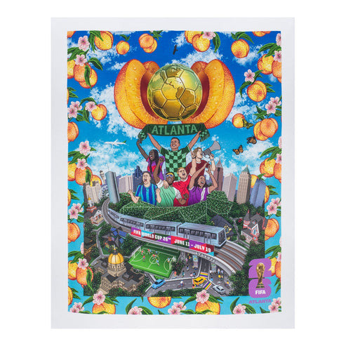 Atlanta Poster FIFA World Cup 2026 Unisex T-Shirt - White