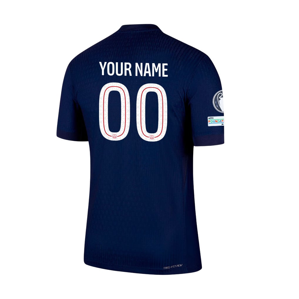 Paris Saint-Germain 25/26 Final Match Detail Custom Name Home Jersey – Men, Navy