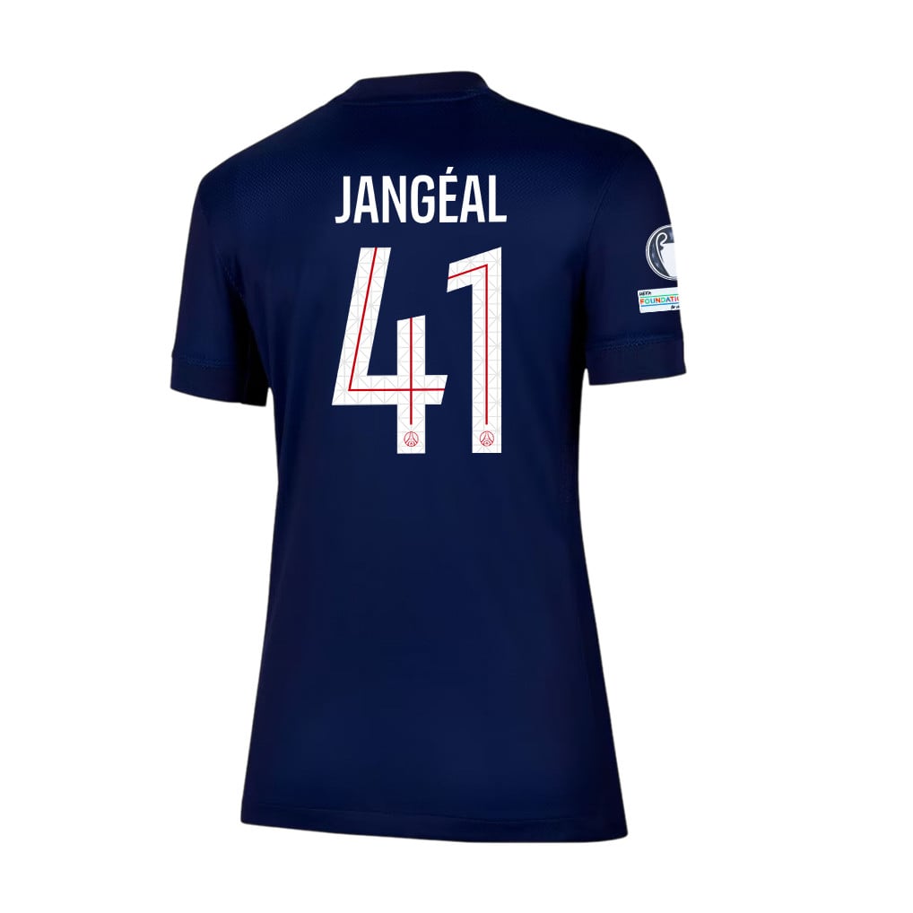 Mathis Jangeal 41 Paris Saint-Germain 25/26 Final Match Details Edition Home Jersey - Women, Navy