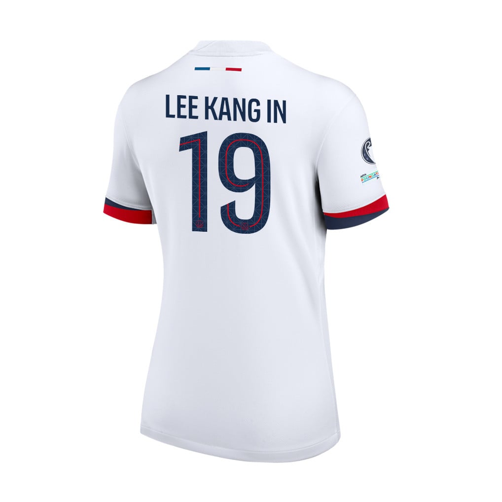 Kang-in Lee 19 Paris Saint-Germain 25/26 Final Match Details Edition Away Jersey - Women, White