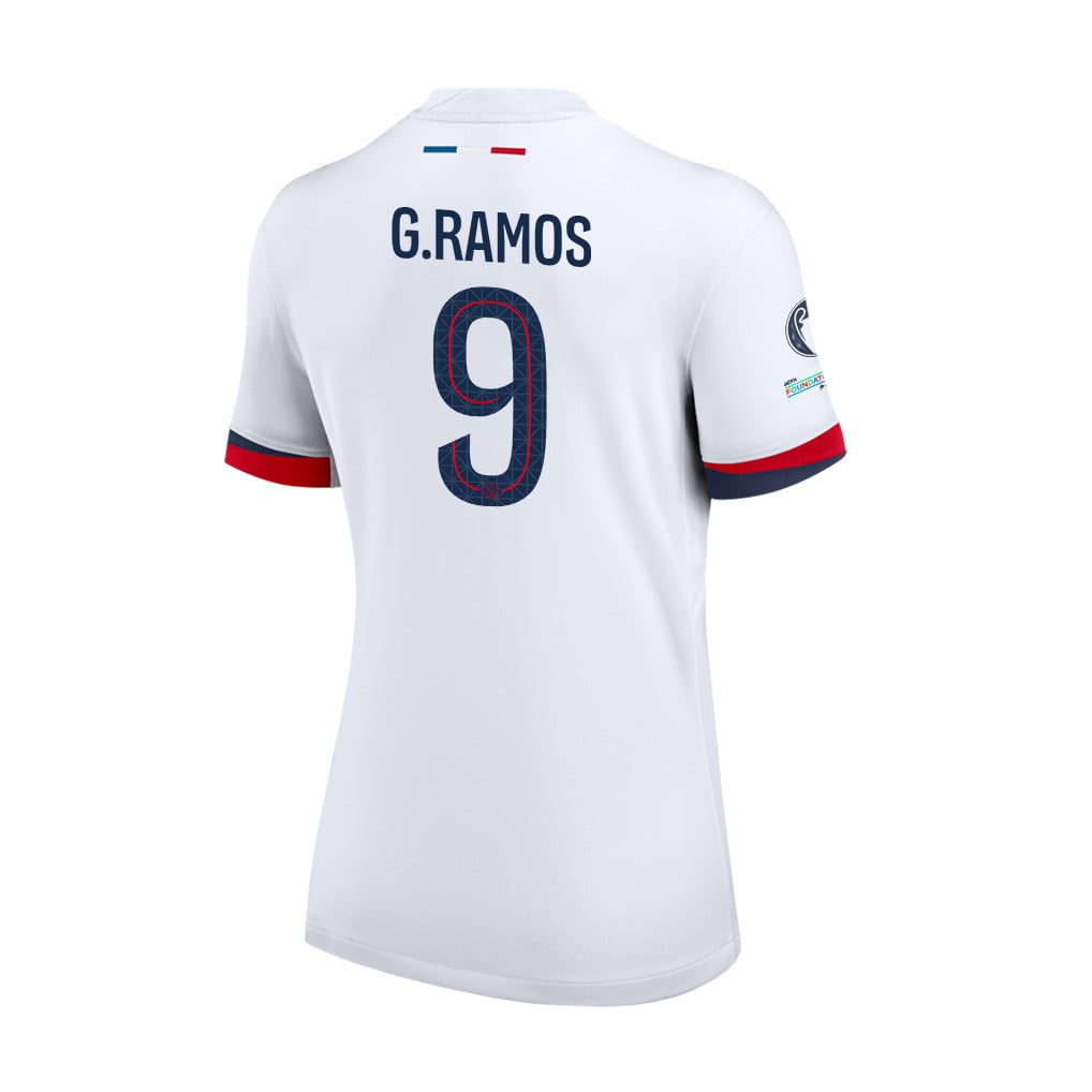 Gonçalo Ramos 9 Paris Saint-Germain 25/26 Final Match Details Edition Away Jersey - Women, White