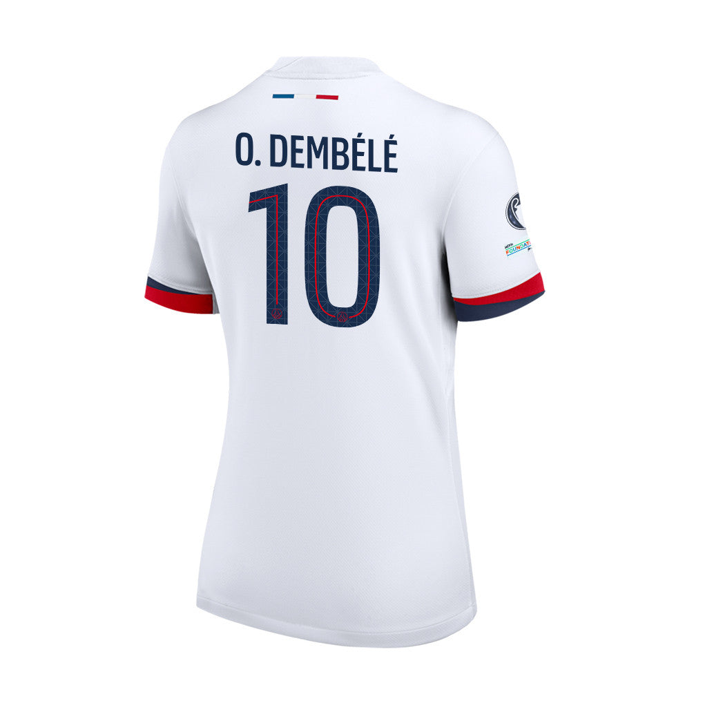 Ousmane Dembélé 10 Paris Saint-Germain 25/26 Final Match Details Edition Away Jersey - Women, White
