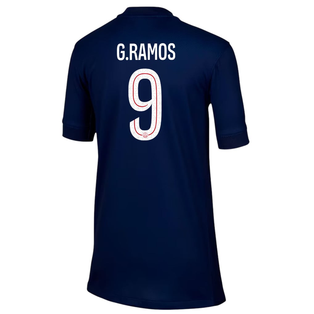 Gonçalo Ramos 9 Paris Saint-Germain 25/26 Home YOUTH Jersey - Navy