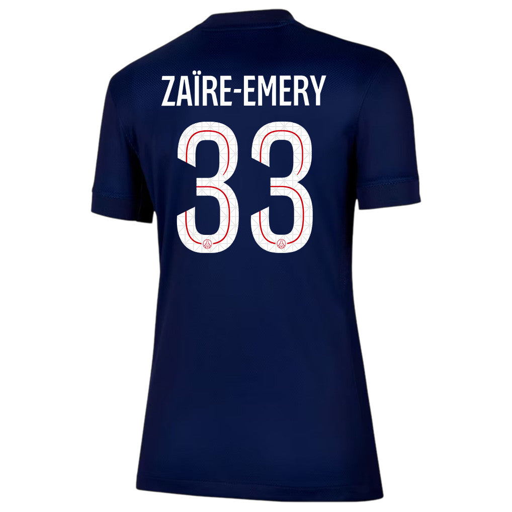 Warren Zaïre-Emery 33 Paris Saint-Germain 25/26 Home Women Jersey - Navy