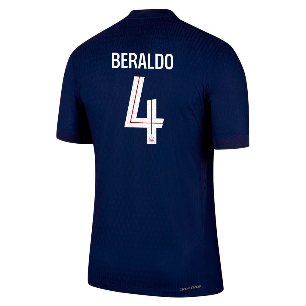 Lucas Beraldo 4 Paris Saint-Germain 25/26 Home Men Jersey - Navy