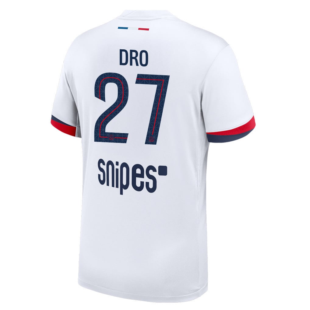 Dro Fernández 27 Paris Saint-Germain 25/26 Away Men Jersey - White