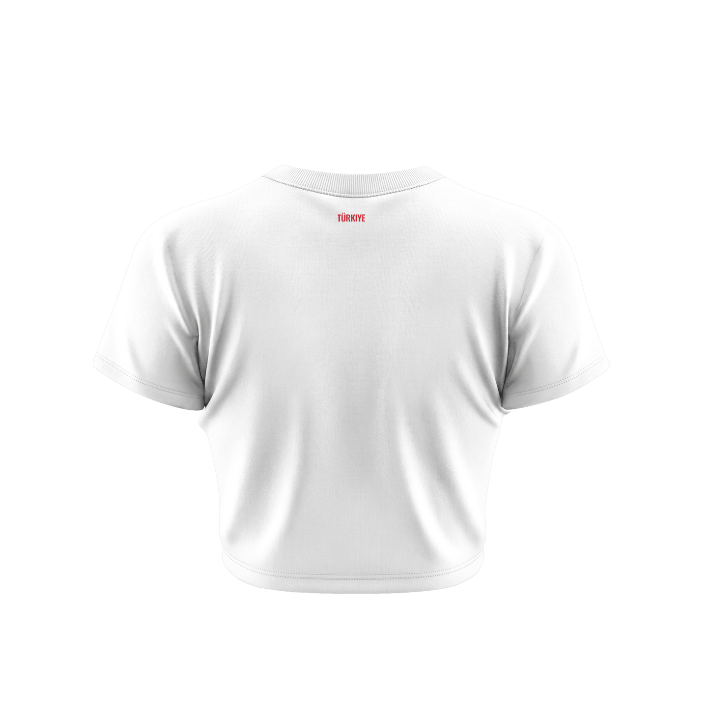 Turkey 2026 Women's Away All-Over Print Cropped Jersey - White