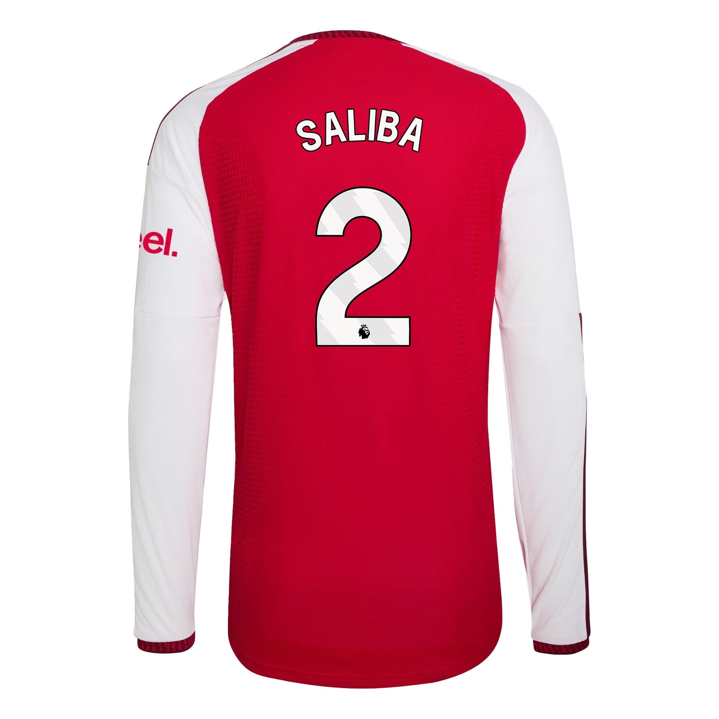 William Saliba 2 Arsenal 2026/27 Home Long Sleeve Jersey - Men, Red