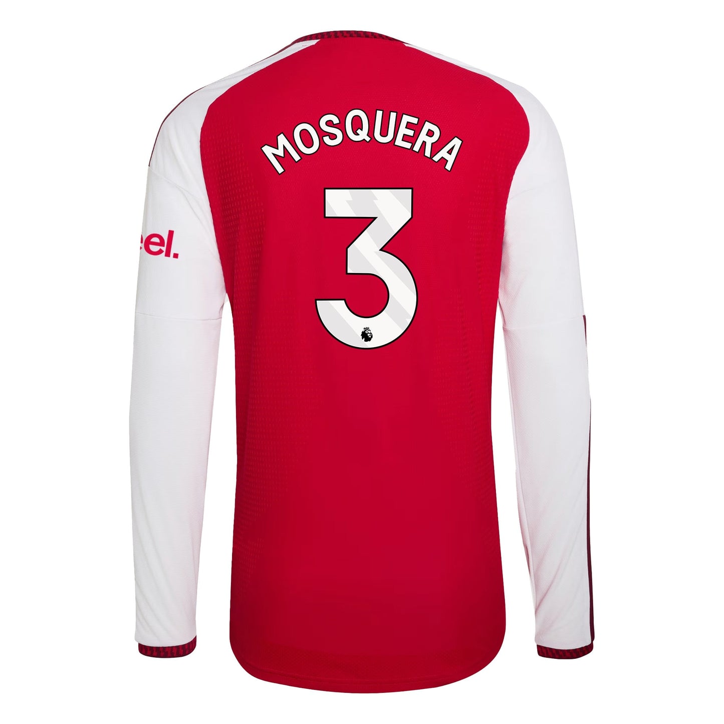 Cristhian Mosquera 3 Arsenal 2026/27 Home Long Sleeve Jersey - Men, Red