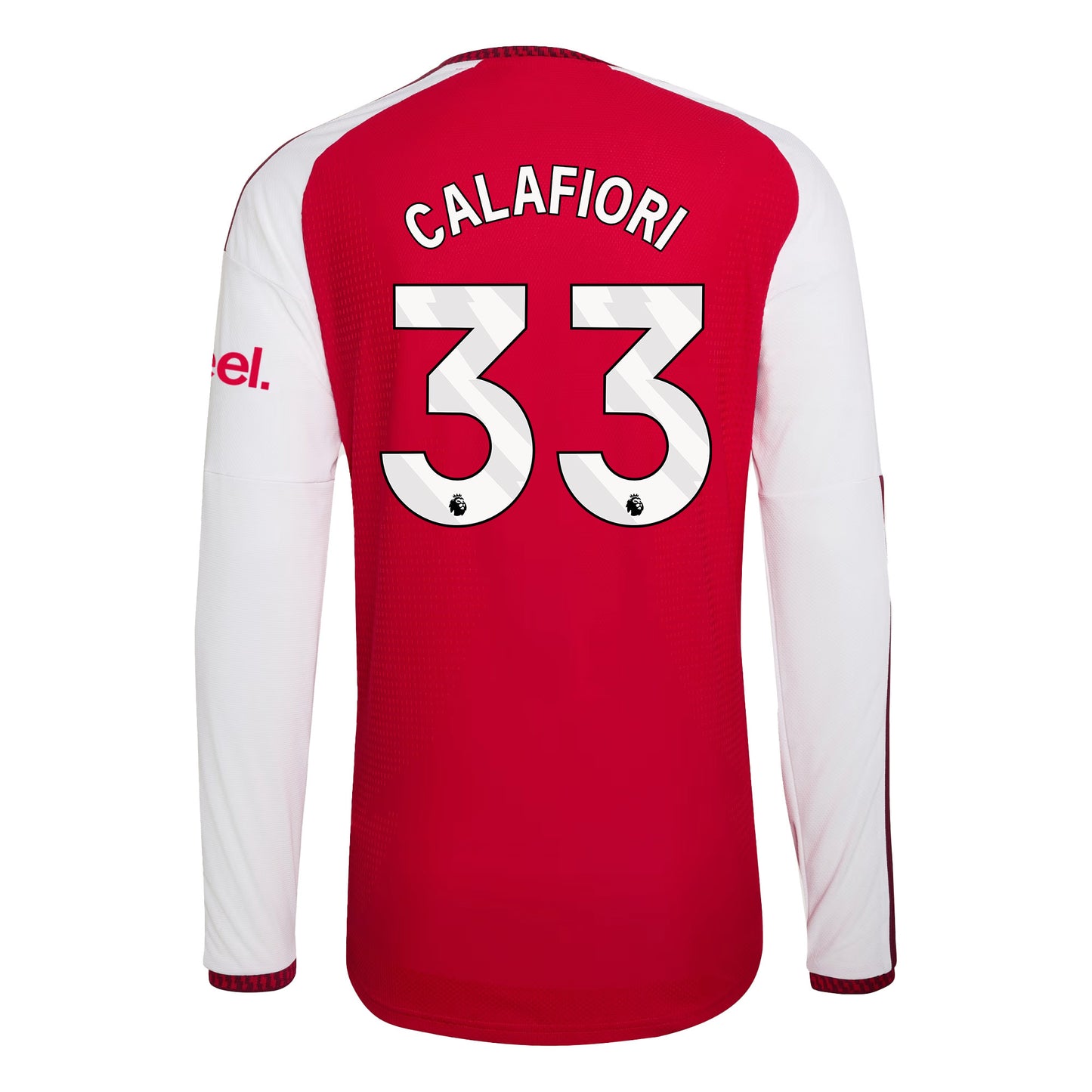 Riccardo Calafiori 33 Arsenal 2026/27 Home Long Sleeve Jersey - Men, Red