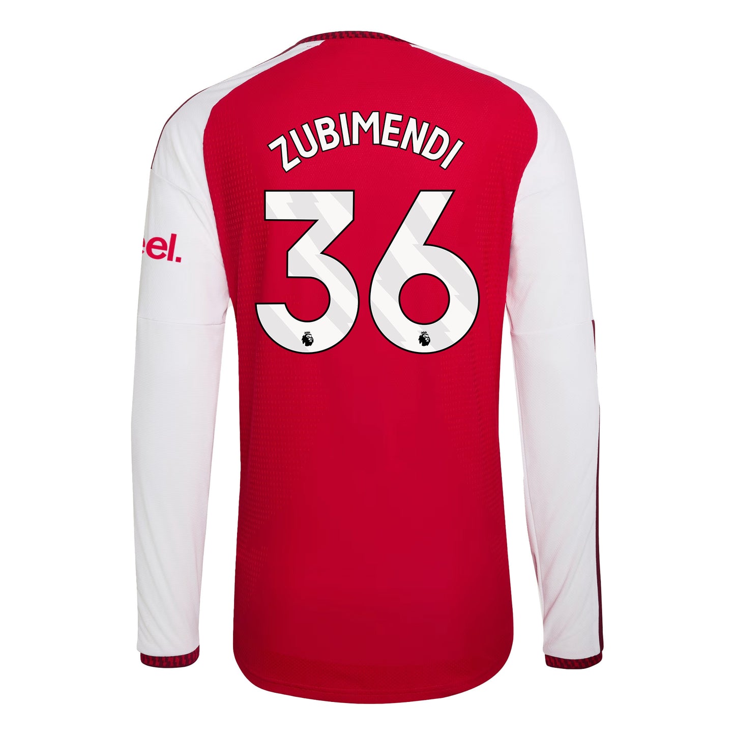 Martin Zubimendi 36 Arsenal 2026/27 Home Long Sleeve Jersey - Men, Red
