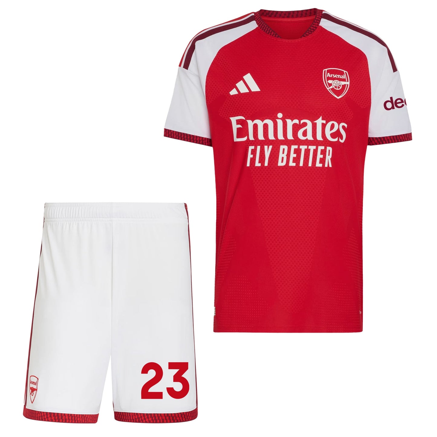 Mikel Merino 23 Arsenal 2026/27 Home Men Jersey & Shorts Set – Red