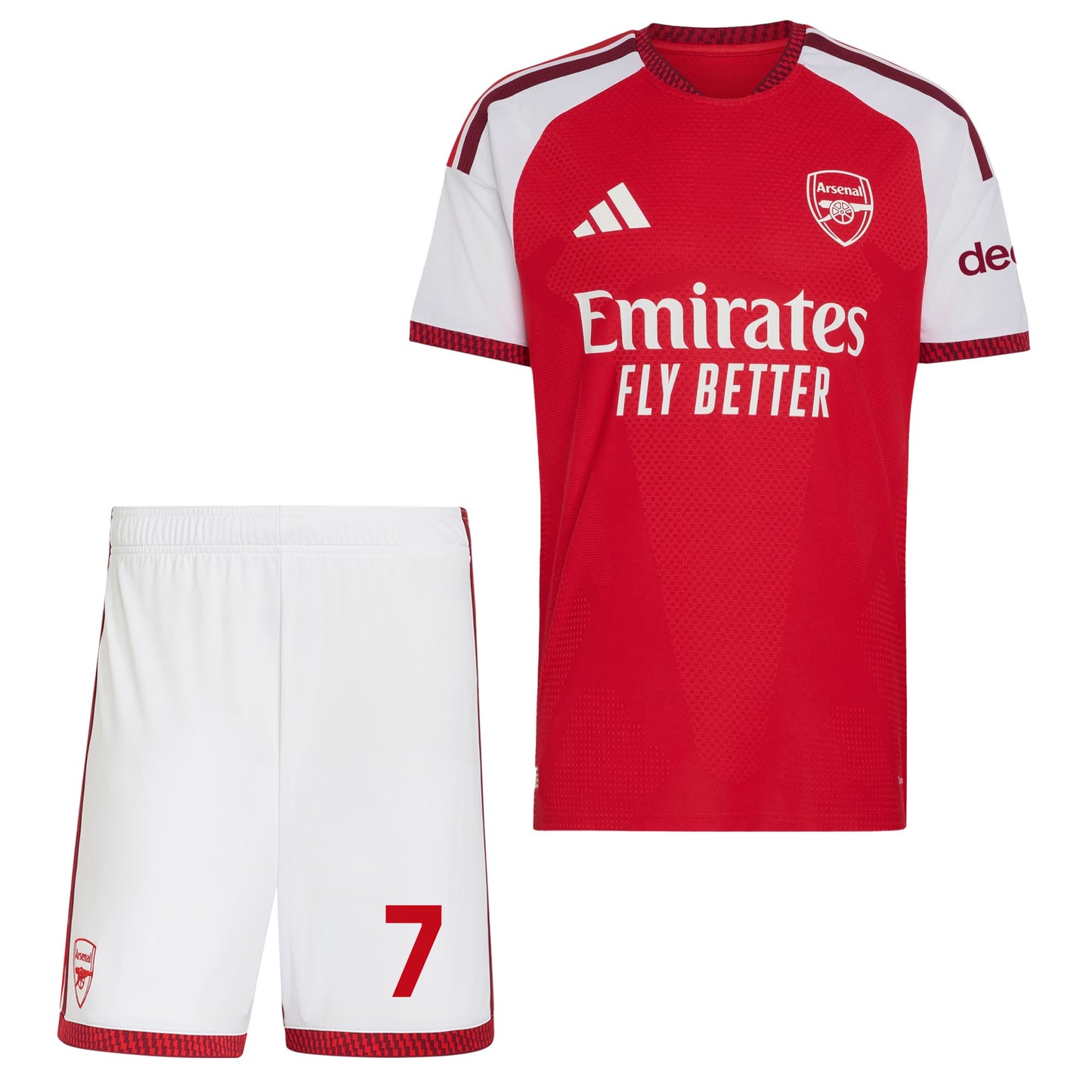 Bukayo Saka 7 Arsenal 2026/27 Home Men Jersey & Shorts Set – Red