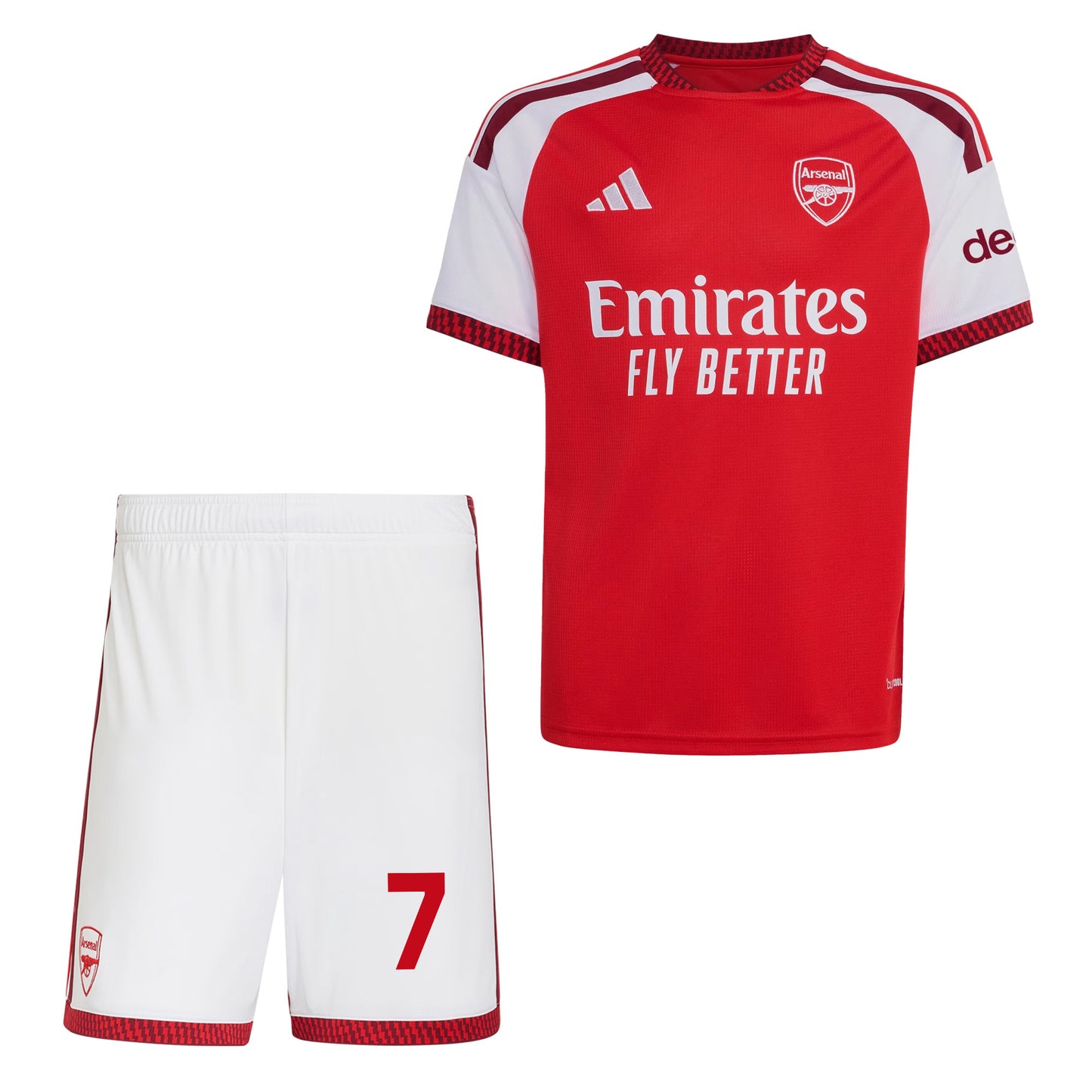 Bukayo Saka 7 Arsenal 2026/27 YOUTH Home Jersey & Shorts Set - Red