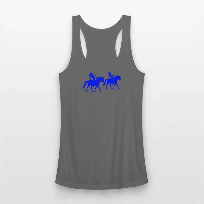 2 Horse Team Rider Girl Woman Riding Silhouette