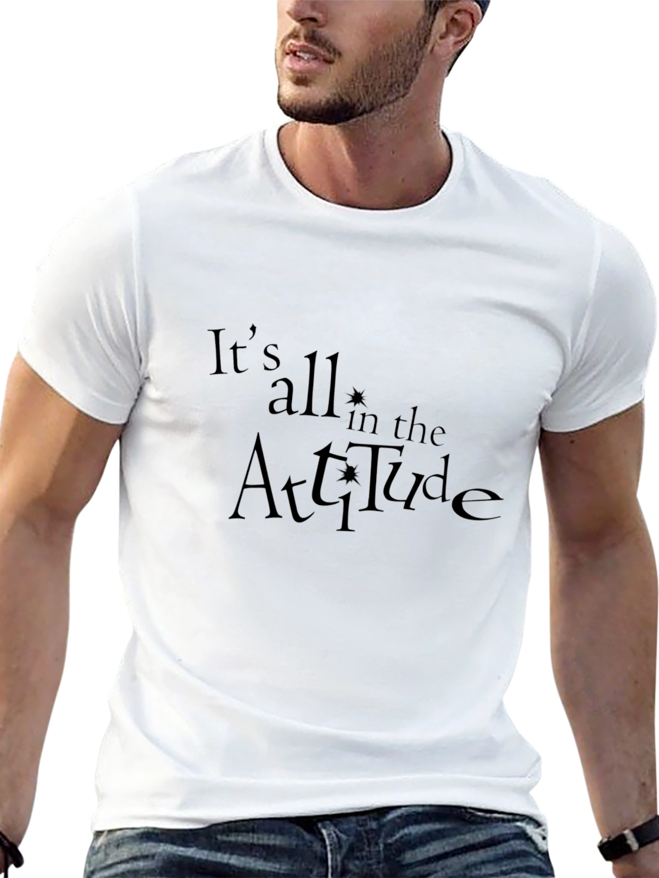 Attitude Graphic Tee - Stylish & Comfortable