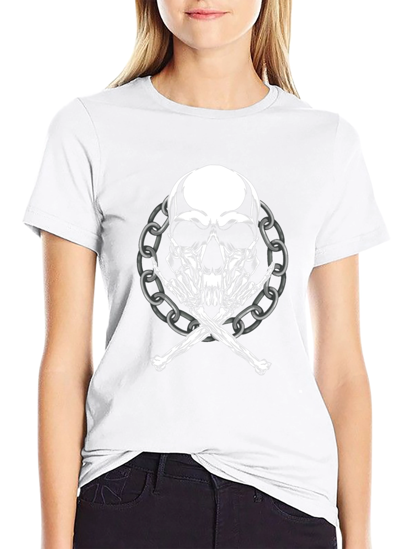 Skull & Bones Graphic Tee - Rocker Style