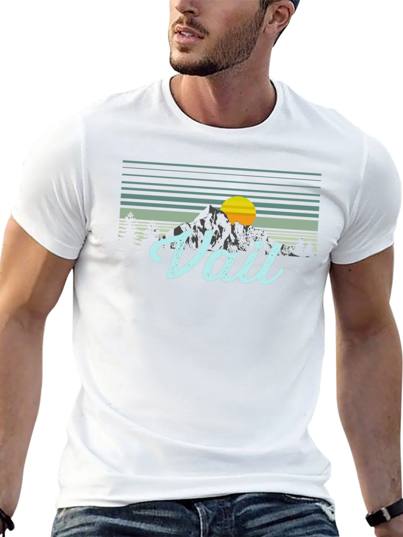 Vail Mountain Sunset Graphic Tee