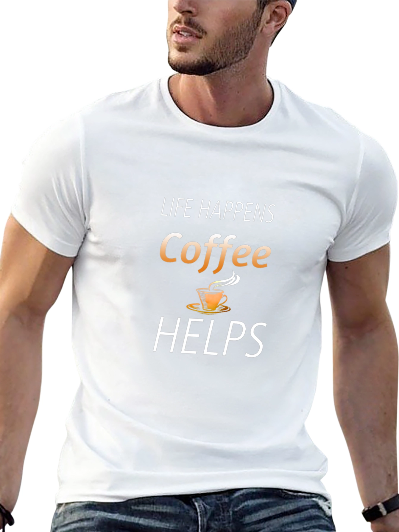 Life Happens Coffee Helps Graphic T-Shirt