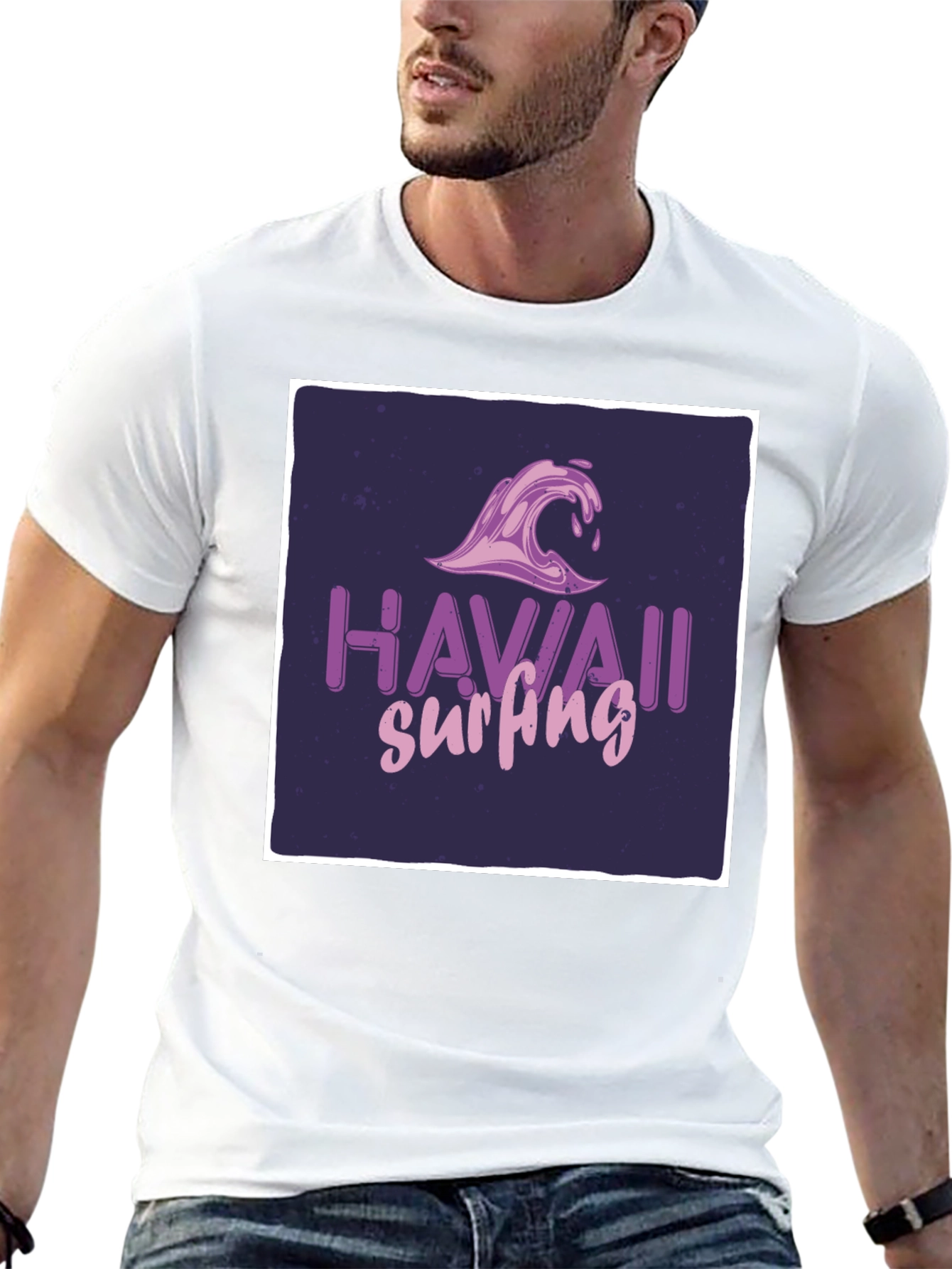 Hawaii Surfing Graphic Tee