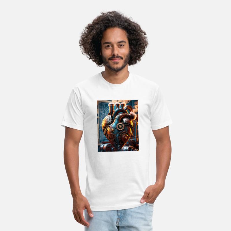 A steampunk style mechanical heart