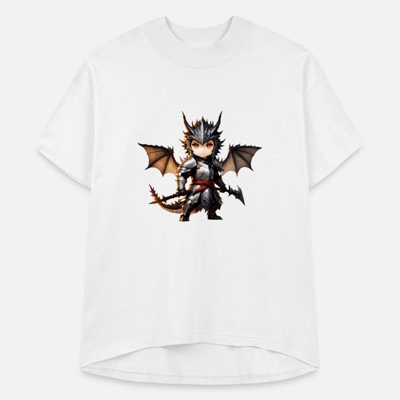 Chibi dragonwarrior Front Pose in Full armor