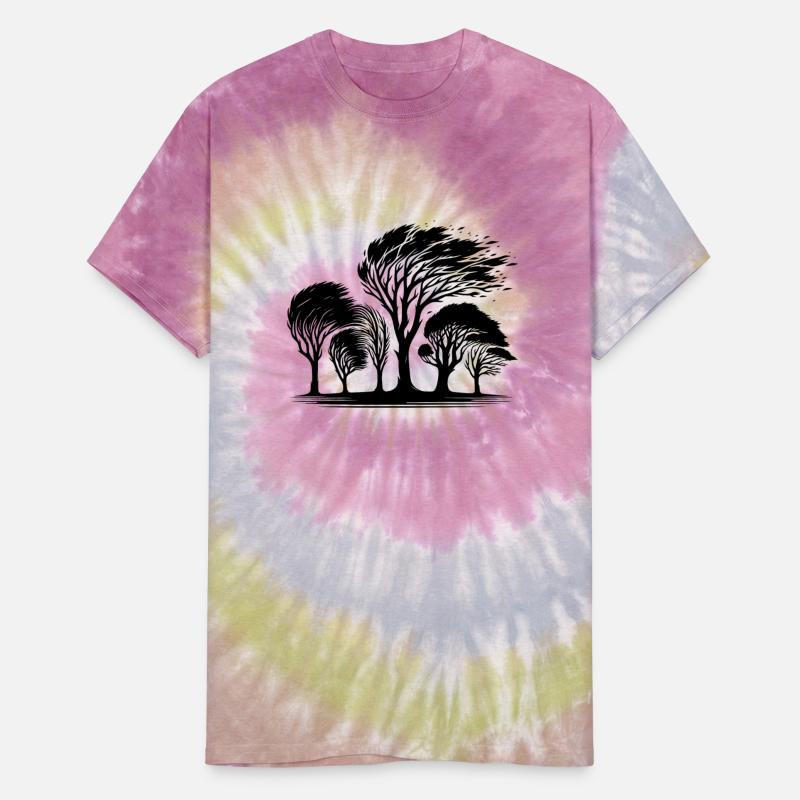 Coastal Trees In A Violent Fall Storm