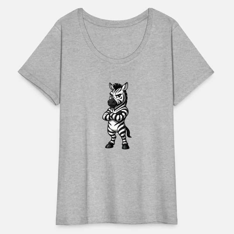 Cool zebra confident cartoon relaxed crossed arms