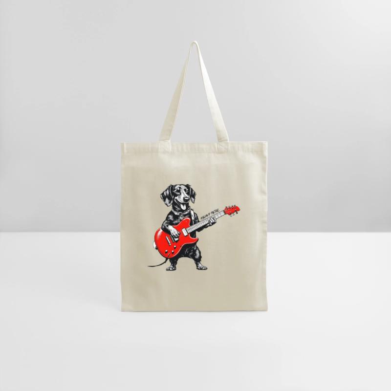 Dachshund Playing Guitar Funny Rock and Roll Dog
