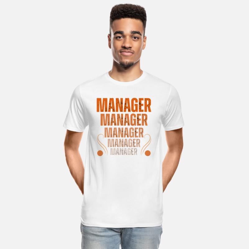 Distress Orange Manager Design CEO Boss Profession