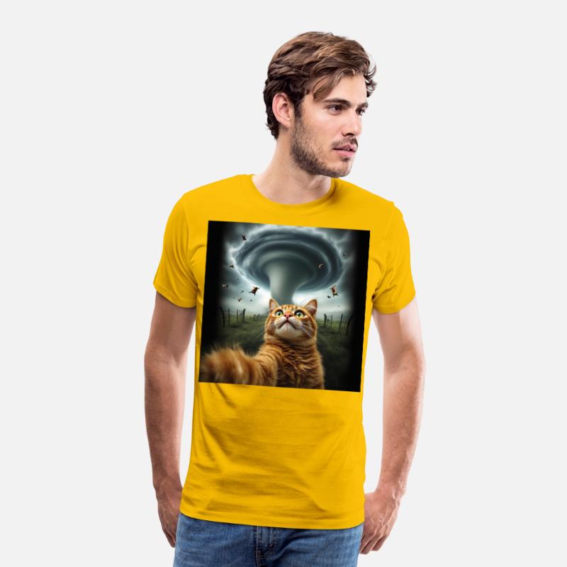 Funny Tornado Cat Selfie Flying Cow Meme