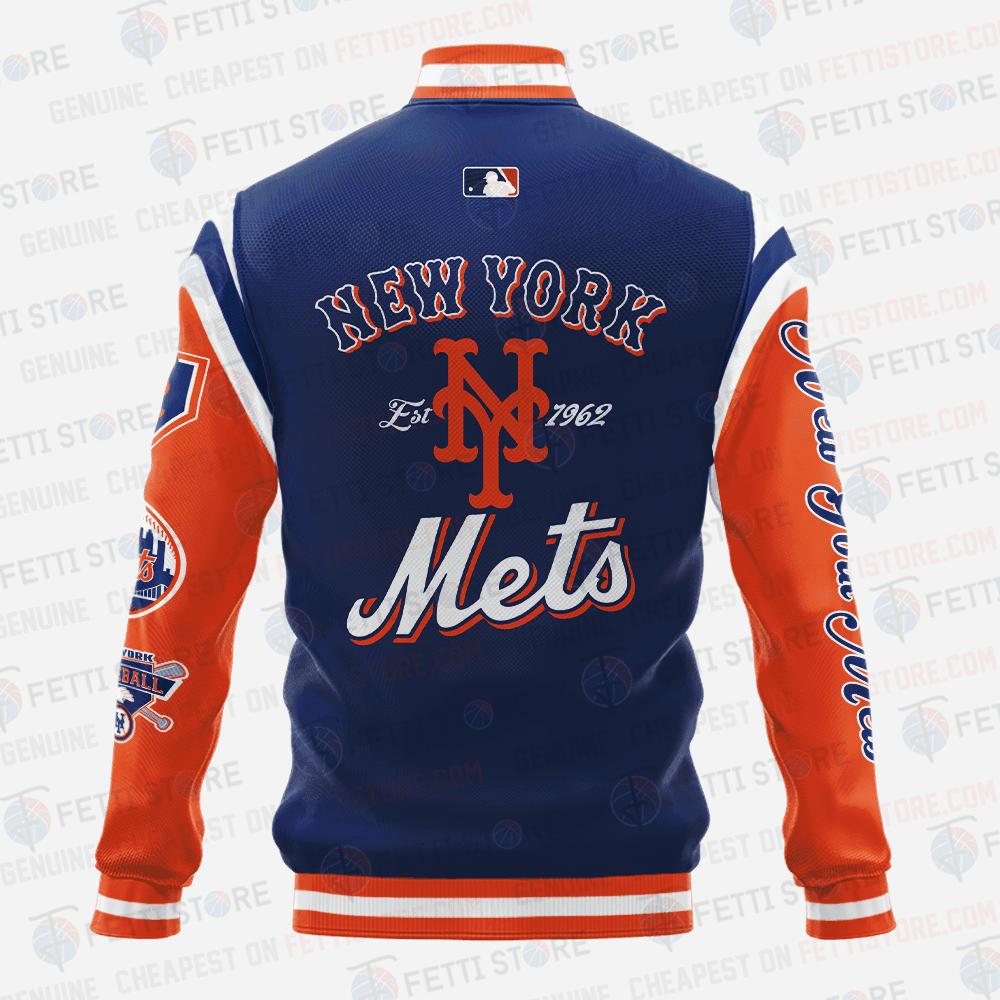 New York Mets Major League Baseball AOP Varsity Jacket SH1 V1 - All-Over-Printed Jacket