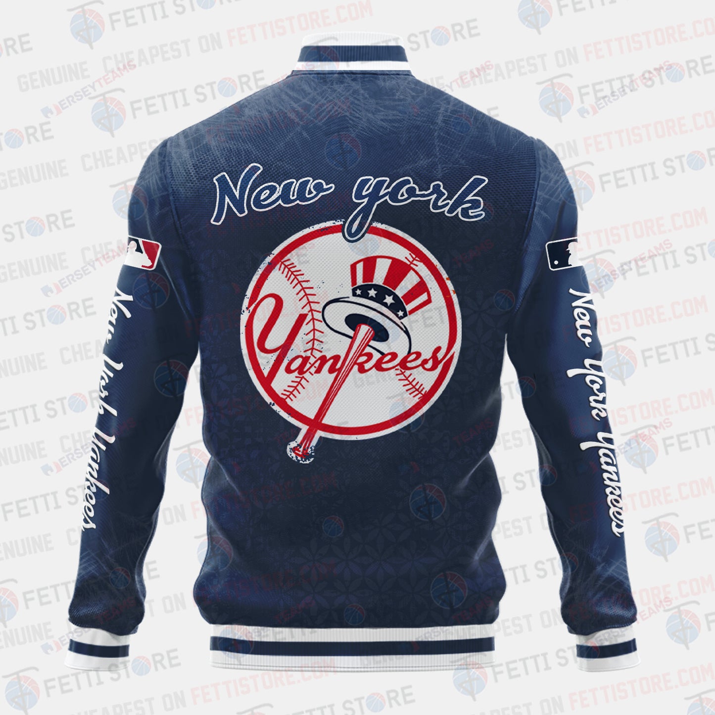 New York Yankees - Major League Baseball AOP Varsity Jacket V8 - All-Over-Printed Jacket