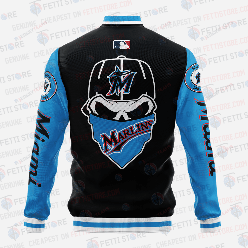 Miami Marlins Major League Baseball AOP Varsity Jacket - All-Over-Printed Jacket