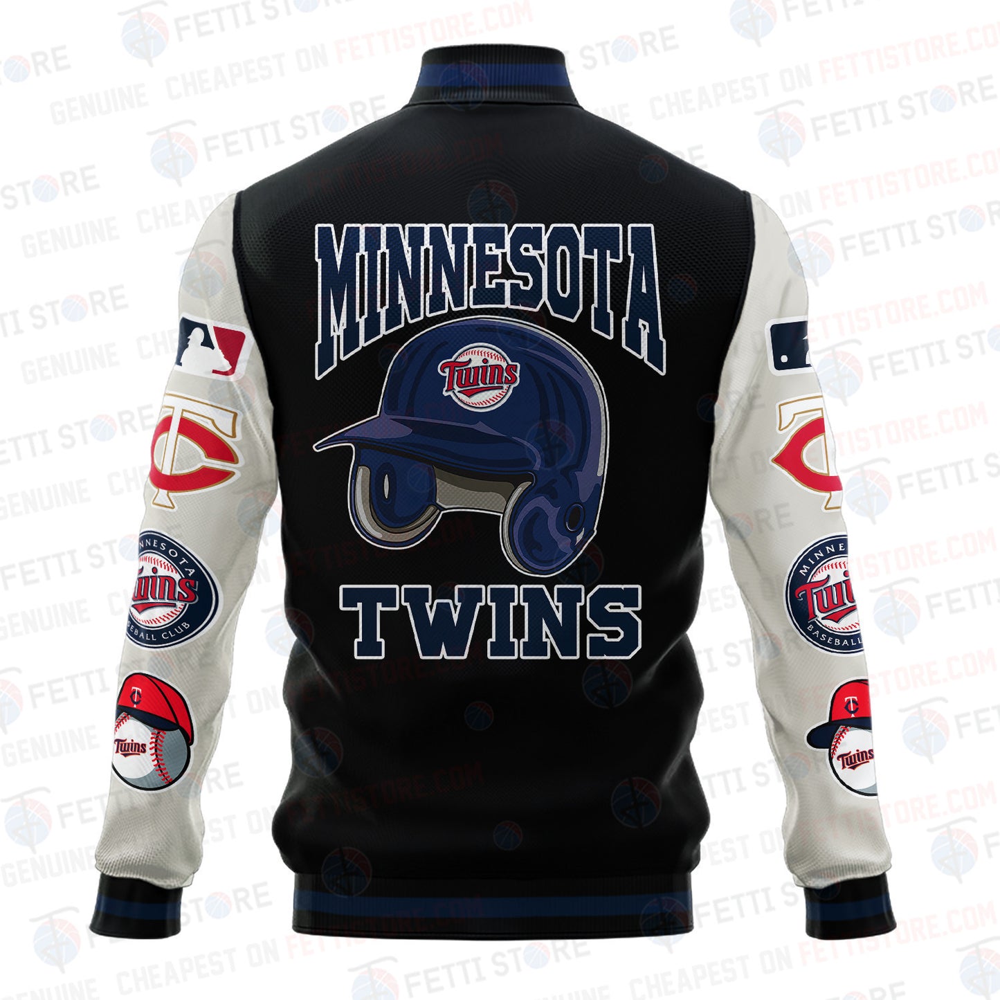 Minnesota Twins - Major League Baseball AOP Varsity Jacket V2 - All-Over-Printed Jacket