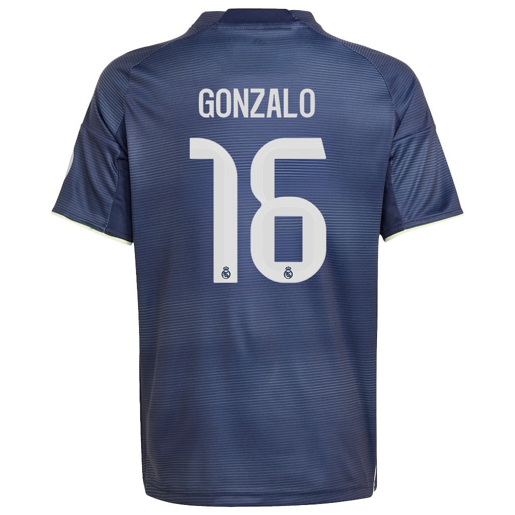 Gonzalo 16 Real Madrid 25/26 Away YOUTH Jersey - Legend Ink