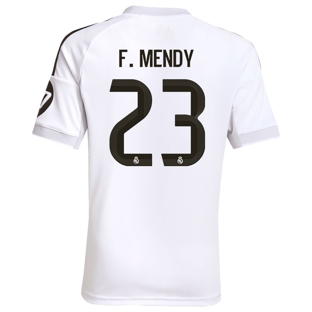 Ferland Mendy 23 Real Madrid 25/26 Home YOUTH Jersey - White