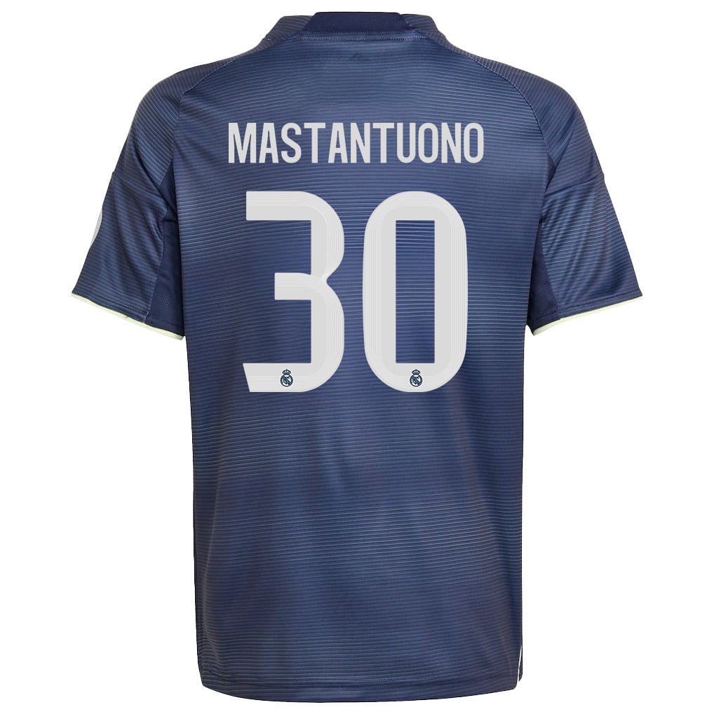 Franco Mastantuono 30 Real Madrid 25/26 Away YOUTH Jersey - Legend Ink