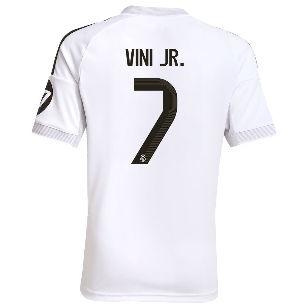 Vinícius Júnior 7 Real Madrid 25/26 Home YOUTH Jersey - White