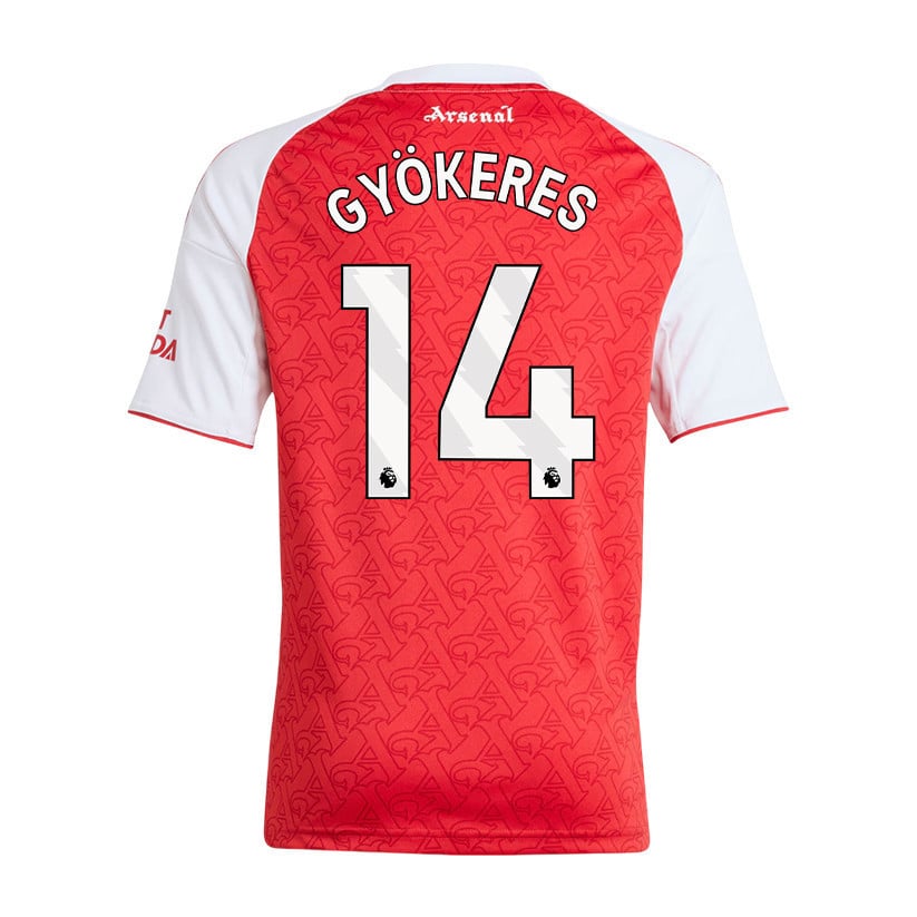 Viktor Gyökeres 14 Arsenal 25/26 Home YOUTH Jersey - Red/White