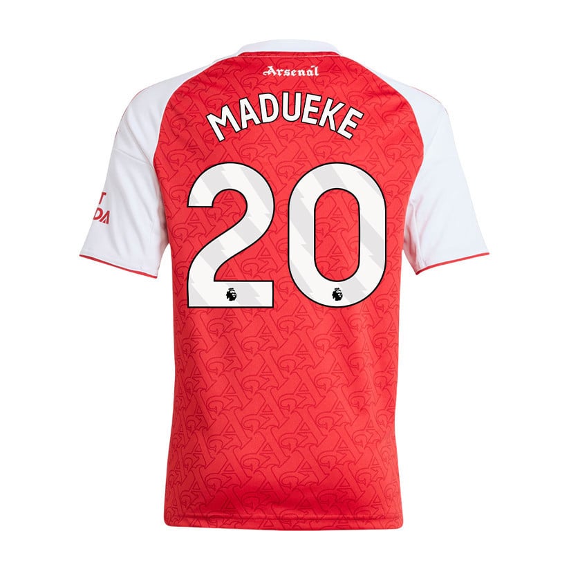 Noni Madueke 20 Arsenal 25/26 Home YOUTH Jersey - Red/White