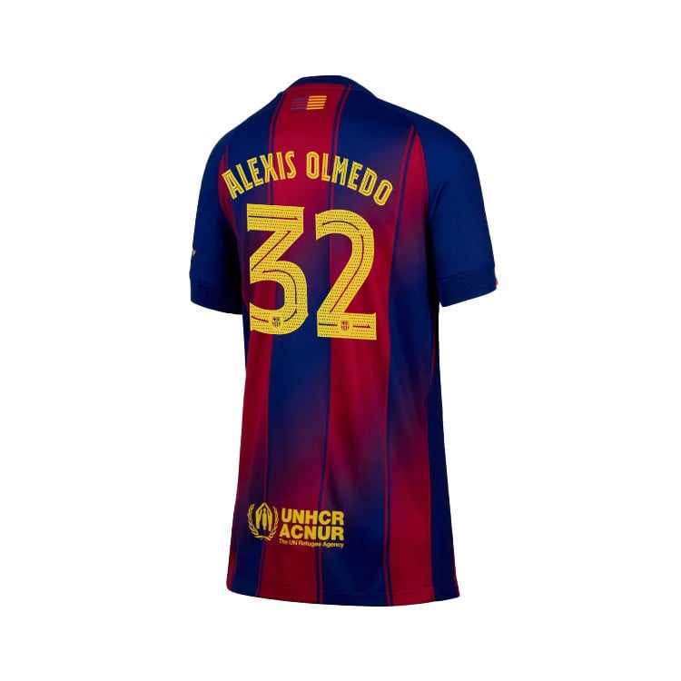 Alexis Olmedo 32 Barcelona 25/26 Home YOUTH Jersey - Navy