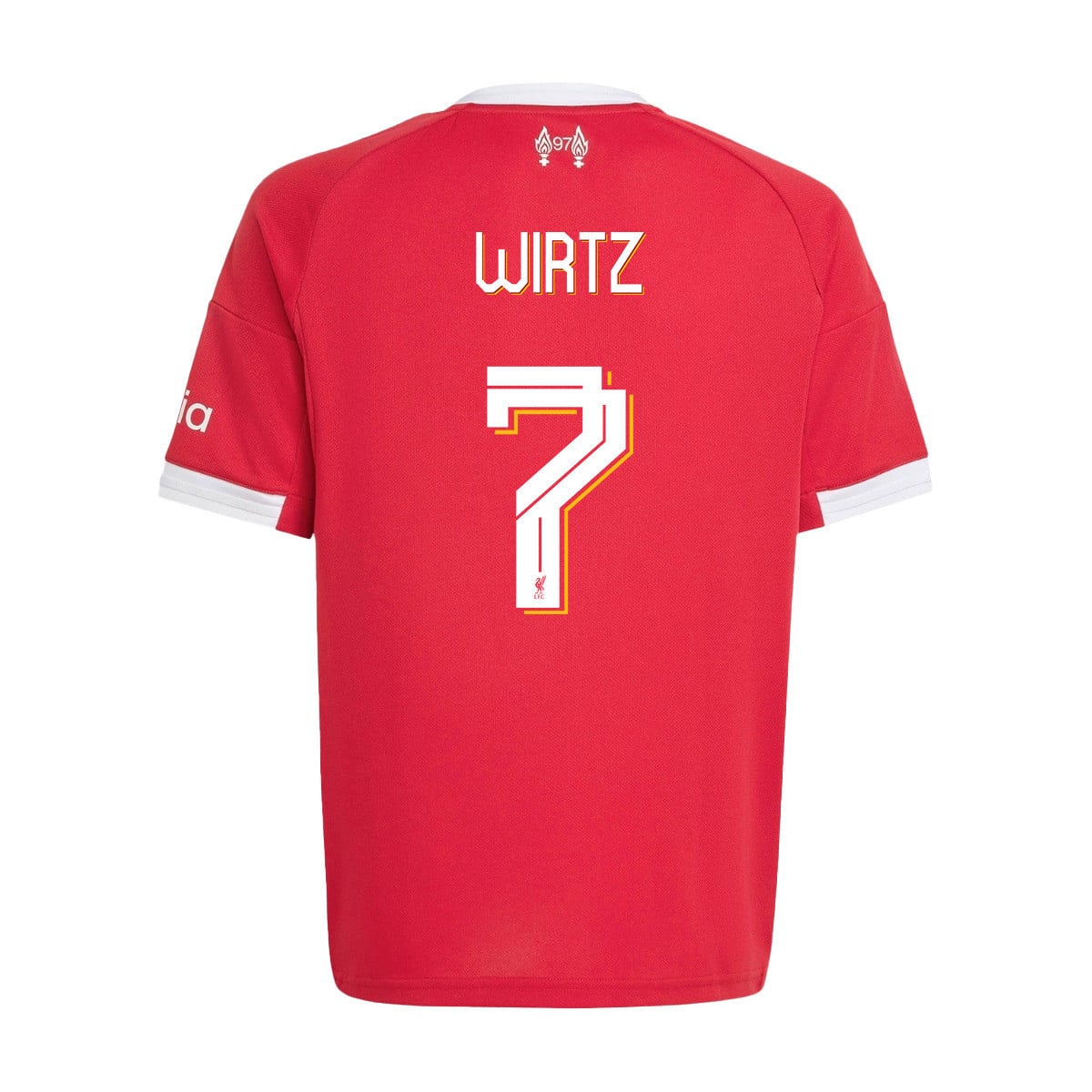 Florian Wirtz 7 Liverpool 25/26 Home YOUTH Jersey - Red