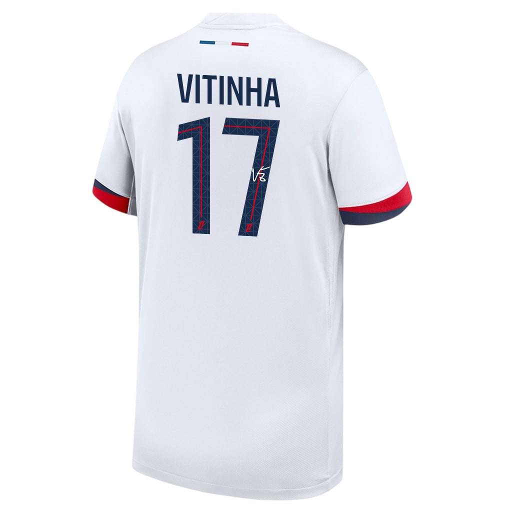 Vitinha 17 Signature Paris Saint-Germain 25/26 Away YOUTH Jersey - White